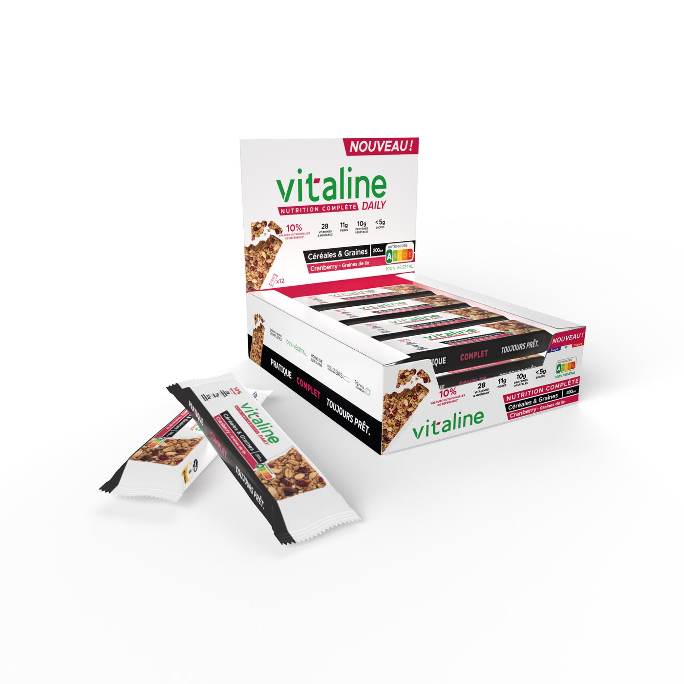 Daily - Barre Cranberry-Graines de lin